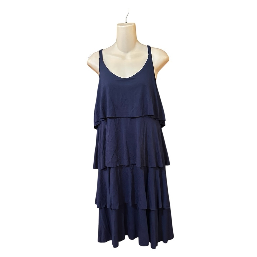 Chicos Smocked Tiered Eyelet Dress‎